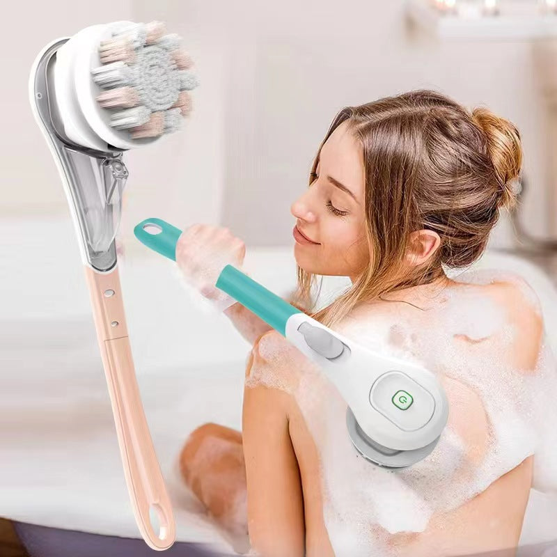 Electric Bath Brush with Long Handle for Home Use