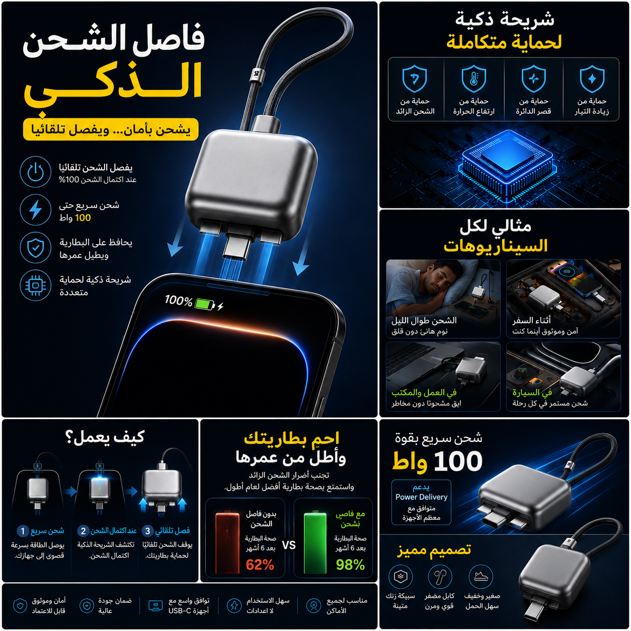 فاصل الشحن الذكي