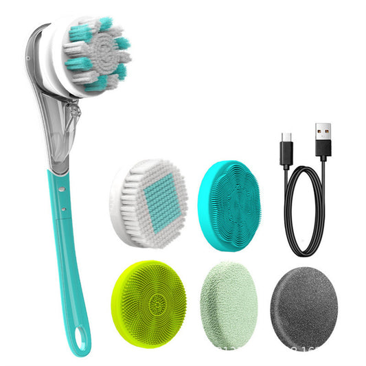 Electric Bath Brush with Long Handle for Home Use