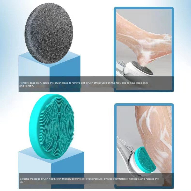 Electric Bath Brush with Long Handle for Home Use