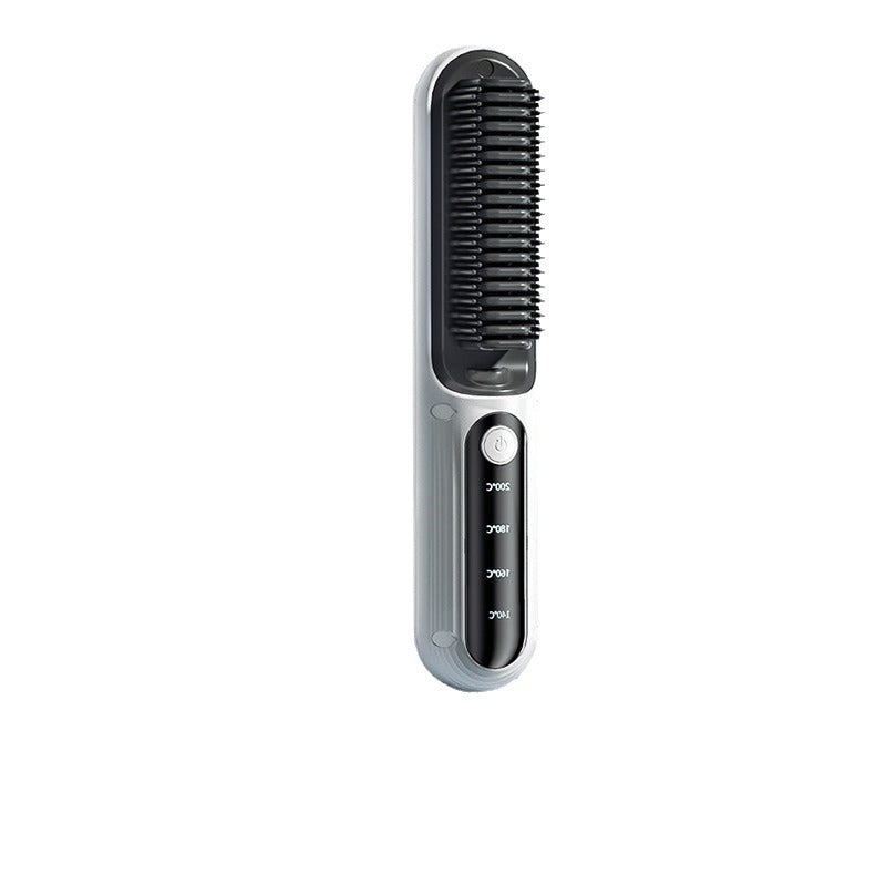 Easy-to-use cordless hair straightening brush